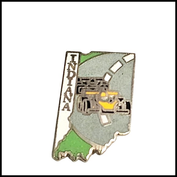 MAFCO Indiana‎ State Pin Race Car Souvenir Collectible Lapel Pin - Picture 1 of 8